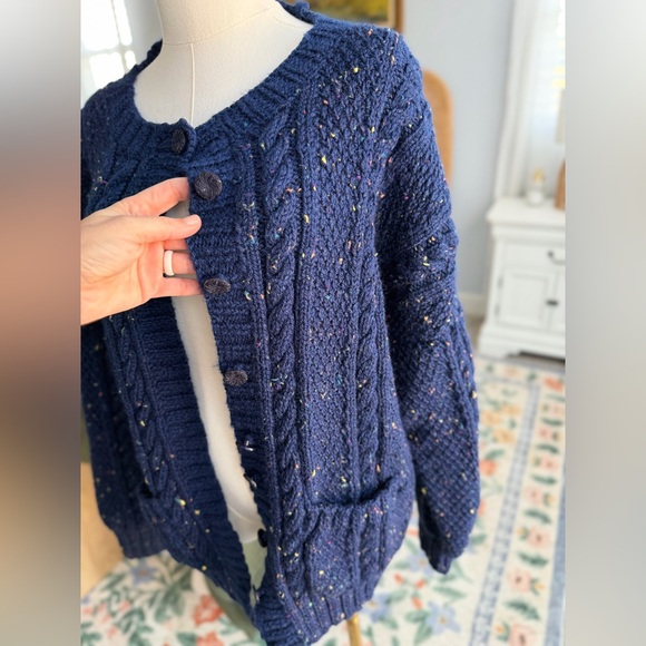Chunky Handknit Vintage Cardigan L/XL - Picture 2 of 7